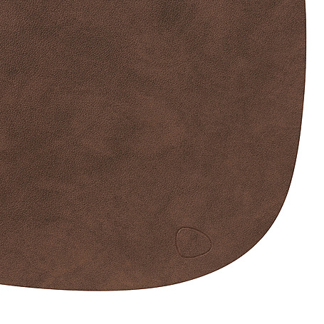 Плейсмат Curve Dark Brown, 37x44 см от Lind DNA