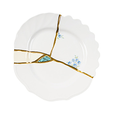 Закусочная тарелка Kintsugi, 21 см от Seletti