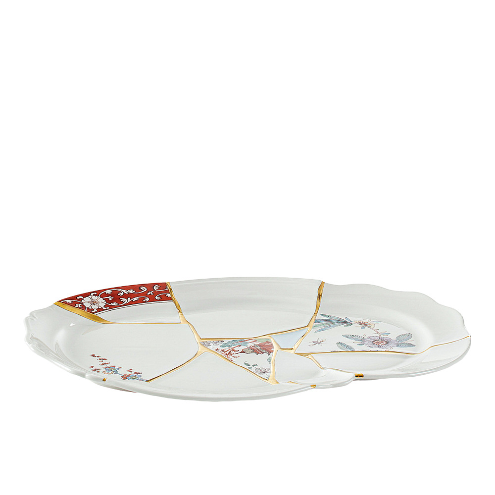 Плоское блюдо Kintsugi, 42,5 см от Seletti