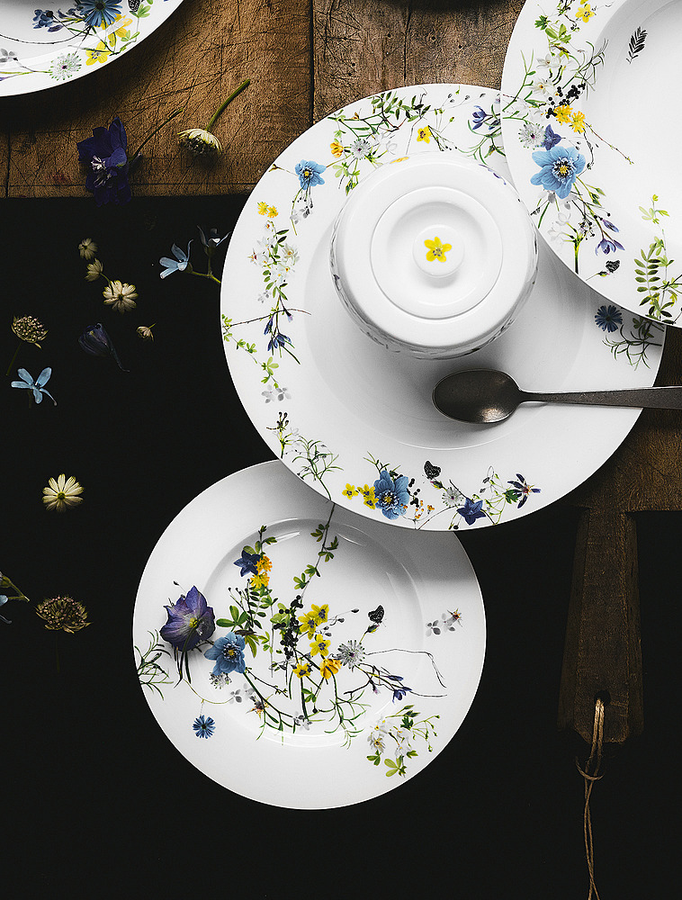 Пирожковая тарелка Brillance Fleurs des Alpes, 19 см от Rosenthal