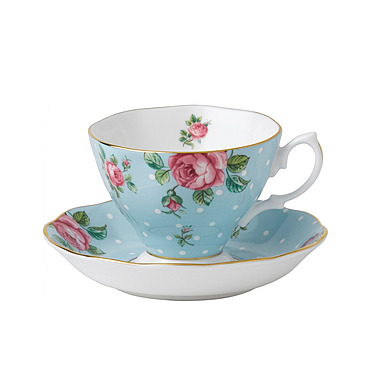 Чайная пара Polka Blue, 180 мл от Royal Albert